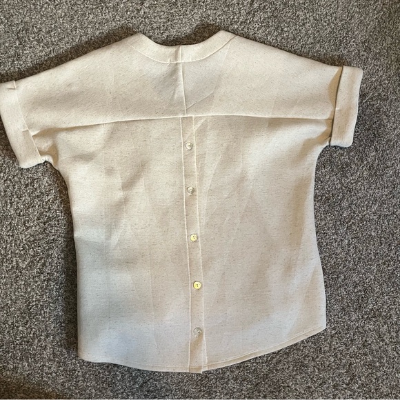 Love Culture Cream Short Sleeve Shirt - Picture 3 of 3